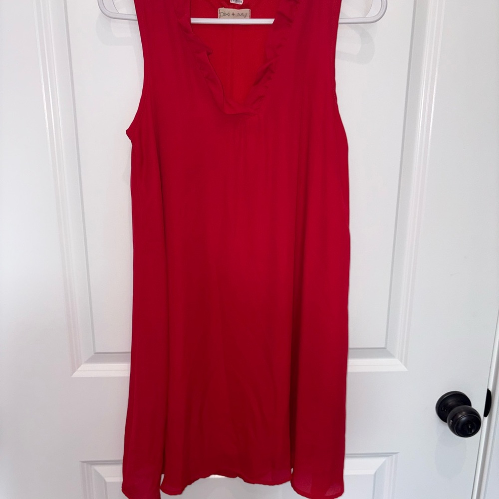 Elegant Red Midi Dress